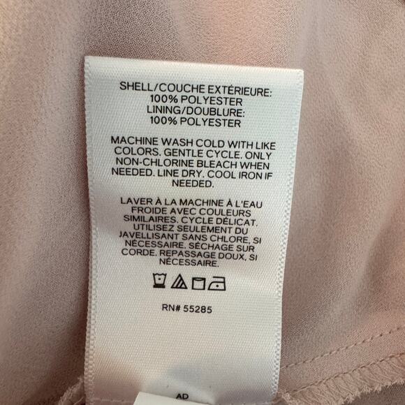 EXPRESS Top Womens Small Pink Y2K Peplum Floral Fairy Feminine Cinch Waist - Picture 10 of 11